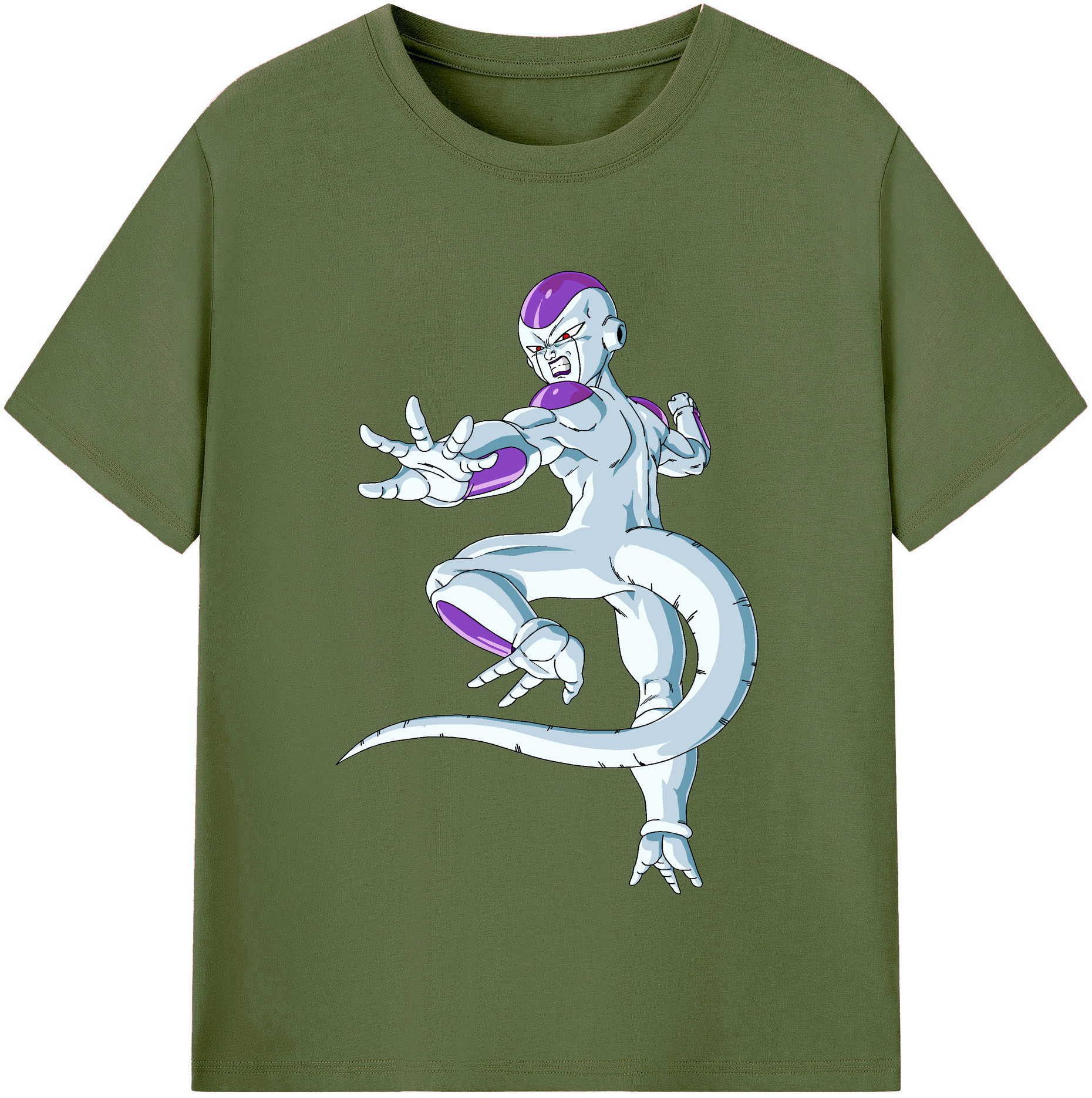 （画像用） ドラゴンボール フリーザ DRAGON BALL Frieza 綿100％半袖Tシャツ（フロントプリント）